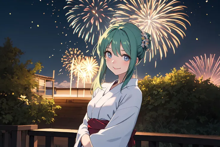 (RAW photo, best quality), 1girl, natural lighting, outdoor,
<lora:innai_kansen_orikawa_satsuki_v2_2:1>, orikawa satsuki,
summer night, fireworks, yukata, smile,