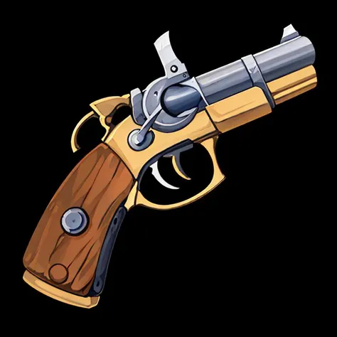 2dicon gun, <lora:sxz-2dicon:0.7>