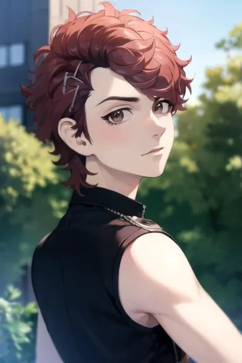 photorealistic, (4k), depth of field, (Masterpiece), (realistic skin texture), extremely detailed, intricate, hyper detailed, high resolution, professional photography, bokeh, depth of field, sharp detail, best quality, looking at viewer, 1boy, solo, male focus, <lora:atsushi_sendou:0.9>, atsushi_sendou, red hair, brown eyes, short hair, hair ornament, , viking costume, , 8k resolution
