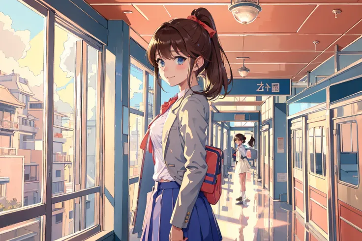 pastel color,
nude, nipples,
best quality, (masterpiece:1.2), highly detailed, standing, school, hallway, 1girl, solo, <lora:chara_Mamahaha_AkatsukiYume_v1:0.8>, akatsuki minami, looking at the viewer, closed mouth, smile, (upper body:1.4), blue eyes, brown hair, ponytail, hair bow, school uniform, blazer, red bowtie, open clothes,
nsfw, sexy,
<lora:ichigo-04:1>