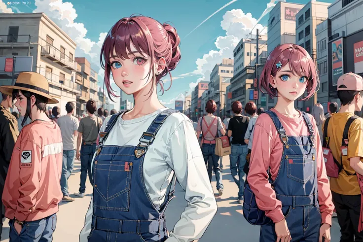 1girl, dreamy world,air bubbles,
(cowboy shot), (masterpiece), (best quality:1.0), (ultra highres:1.0), highly detailed face and eyes, BREAK <lora:Fremy_DAdaptTest_250-000190:1> Fremy, embarrased, heterochromia, pink eye, hands in pockets <lora:wearing denim_dress:0.7> wearing denim overalls, only overalls, nude under overalls BREAK market, crowd, sunny,
<lora:ichigo-04:1>