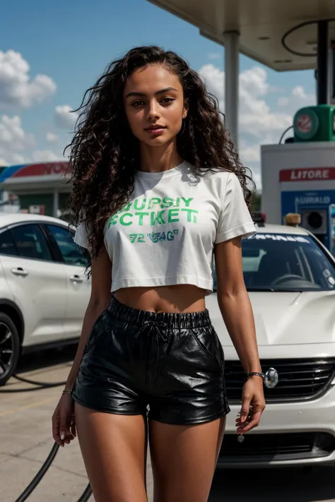 (AMATEUR SHOT:1.4) (Caucasian:1.4) Girls-Next_Door_Rochelle (Brunette Long Curly Hair:1.3)(Photo Focus, DOF, Aperture, insanely detailed and intricate, character, hypermaximalist, beautiful, exotic, revealing, appealing, attractive, amative, hyper realistic, super detailed, (lens flare:1.1))) <lora:more_details:0.5> <lora:exposure_control_v10:-0.2> (at the gas station:1.5)(gassing up the car:1.5) (glossy micro shorts shorts and a T-shirt:1.3) <lora:people_count_slider_v1:3> <lora:Microshorts5-AOM3A1:1> conceptc