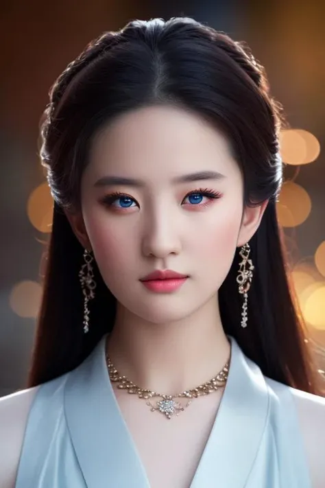 masterpiece, best quality, higher,Photograph, high resolution, 4k,high quality, volumetric lighting, 8k,realistic, Bokeh,
beautiful detailed eyes, beautiful detailed face, beautiful face,
1girl, <lora:liuyifei_10:0.8>,long face,black eyes, black pupils,