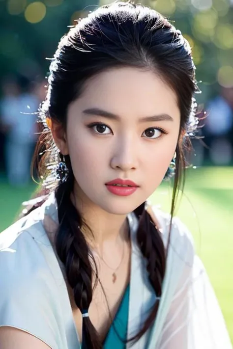 under body ,high resolution,(8k, best quality, masterpiece:1.2), (realistic, photo-realistic:1.2),the whole body,detailed face,(delicate texture, pattern, hanfu),<lora:taiwandoll:0.15> ,<lora:liuyifei_10:0.8>,face of liuyifei,<lora:koreanDollLikeness_v10:0.08>