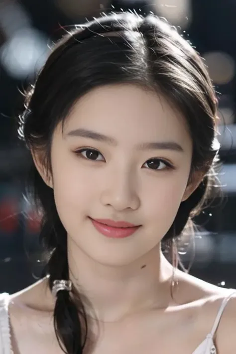 1girl, offshoulder, light smile, shiny skin best quality, masterpiece, (photorealistic:1.4),<lora:liuyifei:0.9>,
