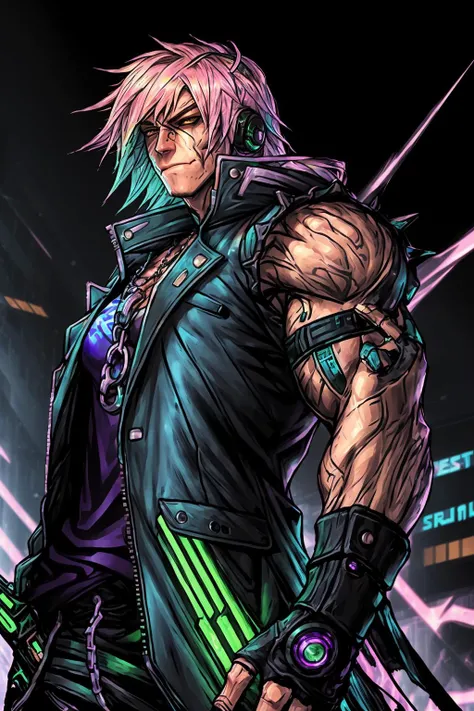 portrait of k3nm4sters, 1man, cyberpunk <lora:k3nm4sters_V0.02:0.8>