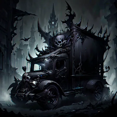 <lora:GothicPunkAI:.9> GothicPunkAI truck