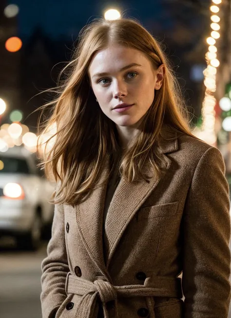 RAW photo of abigailcowen-ti, natural lighting, 8k uhd, dslr, high quality, film grain, Fujifilm XT3, <lora:add_detail:0.7> by Peter Lindbergh, (christmas clothing)