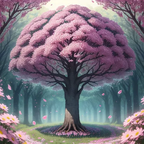 tree, flowers, <lora:PAseerWanHuaTongV1:1>,dream