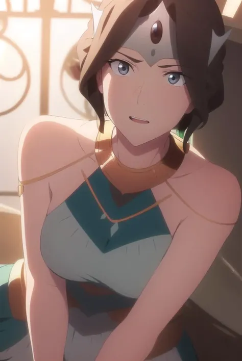 mirana, <lyco:empressmirana-lyco-nochekaiser:1>,
princess mirana, short hair, brown hair, (grey eyes:1.5),
BREAK dress, bare shoulders, jewelry, forehead jewel,
BREAK looking at viewer,
BREAK outdoors,
BREAK <lora:GoodHands-vanilla:1>, (masterpiece:1.2), best quality, high resolution, unity 8k wallpaper, (illustration:0.8), (beautiful detailed eyes:1.6), extremely detailed face, perfect lighting, extremely detailed CG, (perfect hands, perfect anatomy),