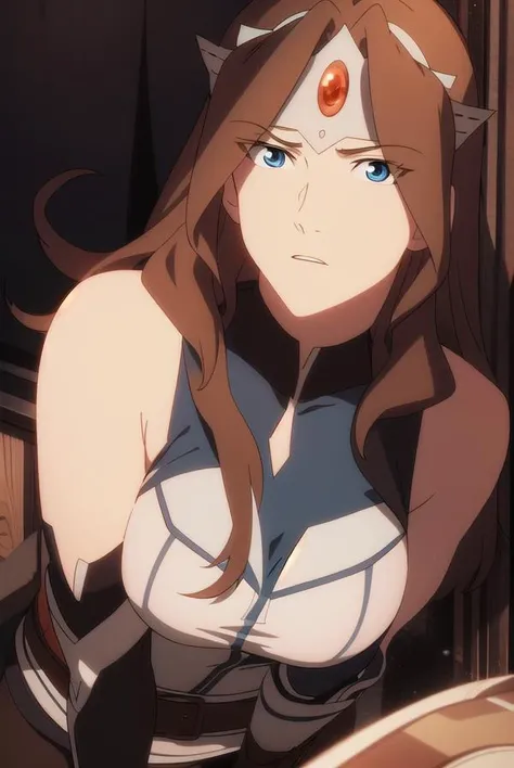 mirana, <lyco:miranav2-lyco-nochekaiser:1>, 
default mirana, long hair, blue eyes, brown hair, circlet,
BREAK gloves, bare shoulders, boots, sleeveless, belt, pants, armor, brown footwear, black pants, knee boots, brown gloves,
BREAK looking at viewer,
BREAK indoors,
BREAK <lyco:GoodHands-beta2:1>, (masterpiece:1.2), best quality, high resolution, unity 8k wallpaper, (illustration:0.8), (beautiful detailed eyes:1.6), extremely detailed face, perfect lighting, extremely detailed CG, (perfect hands, perfect anatomy),