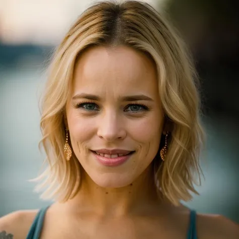 Realistic photo of a beautiful sh4r0ns-v2 woman, 1girl, solo, long hair, looking at viewer, (((blonde hair))), jewelry, upper body, earrings, parted lips, teeth, lips, messy hair, curly hair, realistic, soft lighting, professional Photography, Photorealistic, detailed, RAW, analog, sharp focus, 8k, HD, DSLR, high quality, Fujifilm XT3, film grain, award winning, masterpiece<lora:sh4r0ns-v2:1.0>