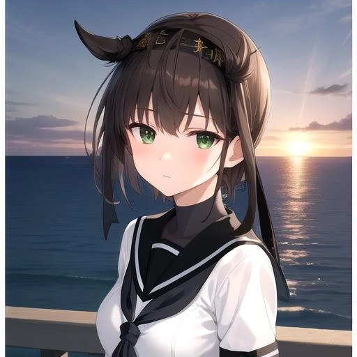(masterpiece, Highest quality:1.4), Highest quality, masterpiece, High resolution,
(Perfect Anatomy), (Symmetrical eyes, Highly detailed eyes, Beautiful Eyes), (, Highly detailed face, Beautiful Face), (black eyes),
destroy the girl, alone,,((Browsing Caution)), (Second from the bottom.1)
Autumn MoonKC, (Autumn Moon) uniform, (black) head band, (black) Sailor collar, (yellow) neckerchief, (colorful) gloves, (white) Pleated skirt, (gray) boots, (white)(black) gloves, (Right side) Thigh straps,(Short sleeve) Seraphim, (gray) corset, mini skirt,Blushing at the sight of the viewer, Cowboy Shot, To the audience, smile, (Pool Background),Wet clothes, Wet Hair
(Skirt flip), Full-fledged panties,