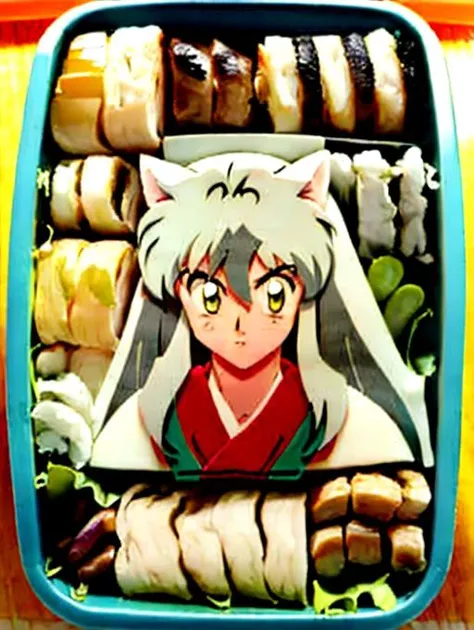 <lora:kyaraben:.9> kyaraben <lora:inuyasha_v1_1:.8> inuyasha, official style,