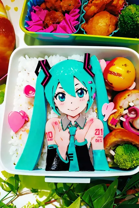 <lora:kyaraben:1> kyaraben, 1girl, hatsune miku,