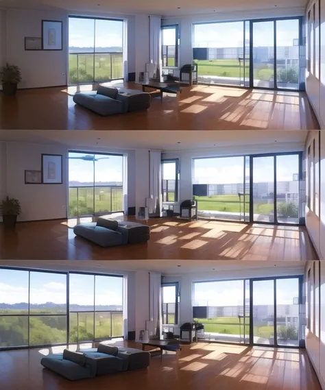 <lora:Something:0.8>,  modern home, multiple_views, different rooms,
