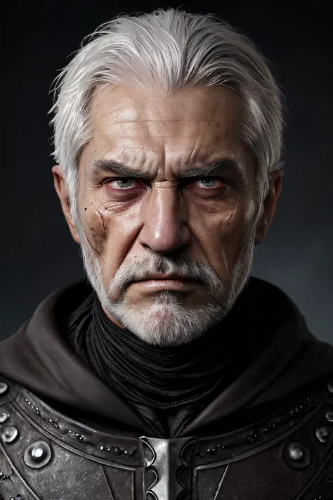 <lora:l_ang_ae_sd_64_32:1> fantasy, dark, old male sorcerer, dark hood, facial hair, grey eyes, folds, cracked skin, white-hair, angry expression, highly-detailed, dramatic lighting, mysterious, malign