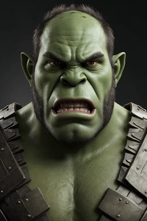 <lora:l_ang_ae_sd_64_32:1> fantasy, male ogre, green skin, angry expression, highly-detailed,