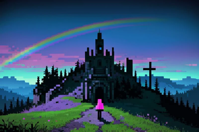 highly insanely detailed, masterpiece, top quality, best quality, highres, 4k, 8k, RAW photo, (very aesthetic, beautiful and aesthetic),
cemetery, graveyard, wasteland, cybernetic, cliff, cliff scenery, mountainside, cliff face,
(1girl:1.3),
neon magenta background,neon cyan background,neon yellow background,(rainbow background),âââ