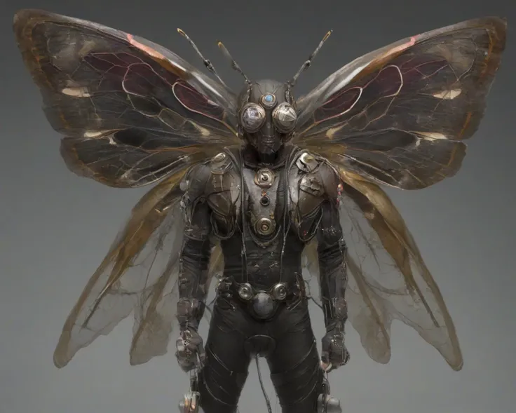 cyborg moth man, atompunk