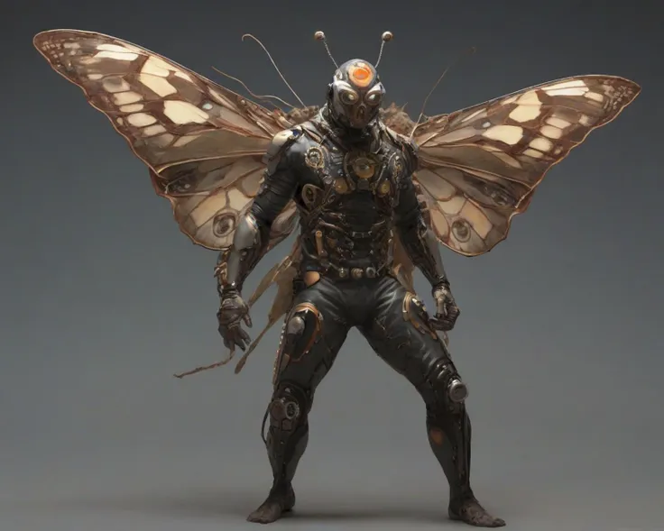 cyborg moth man, atompunk