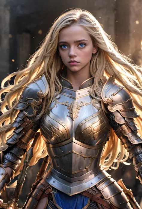 <lora:lam:1>1girl, solo, long hair, weapon, blue eyes, blonde hair, armor, realistic photo, (masterpiece:1.0), (best quality:1.0), (intricate details), flash photography