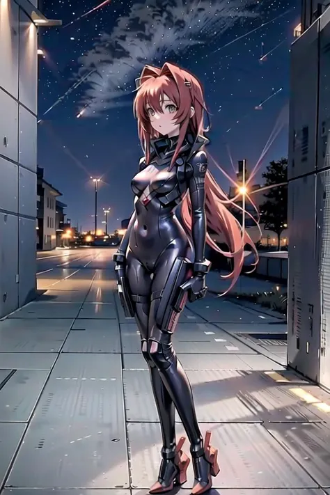 anime girl, sumika, muvluv, airport runway, low light, red light, night, red hair, blushing, wearing pilot suit, pilot, sexy, small breasts, petite, standing, in front, background fighter jet, tarmac lights,
Full body portrait,(masterpiece), best quality, expressive eyes, perfect face,(beautiful woman)
<lora:Ahegaoo:0.3> <lora:aniflatmixAnimeFlatColorStyle_v20:.7> <lora:breastinClass:0.3> <lora:fashigirl-v5.5-lora-naivae-64dim:0.1> <lora:Addams:0.1> <lora:ran:0.1> <lora:mix4:0.2> <lora:GoodHands-vanilla:0.9> <lora:Sumika:0.7>