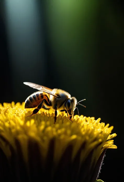 ((cinemtic shoot)) ((close shoot)) Insects: Capture the intricate details of insects such as bees, butterflies, and beetles. Be sure to photograph them in a way that respects their natural habitats and well-being. BREAK, realistic, ((photorealistic)) rim lights, dark shadows, cinematic scene , shoot , dark, , , extremely detailed, glass reflection, dark shadows, hard light hard shadows, ,, shallow depth of field, vignette, highly detailed, high budget Hollywood film, cinemascope, moody, epic, gorgeous, detailed background , ((darkfull )) , detailed