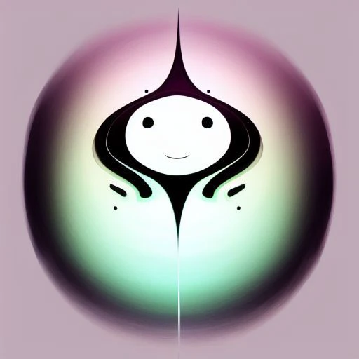 Abstract symbol, ink, gradient, sultry