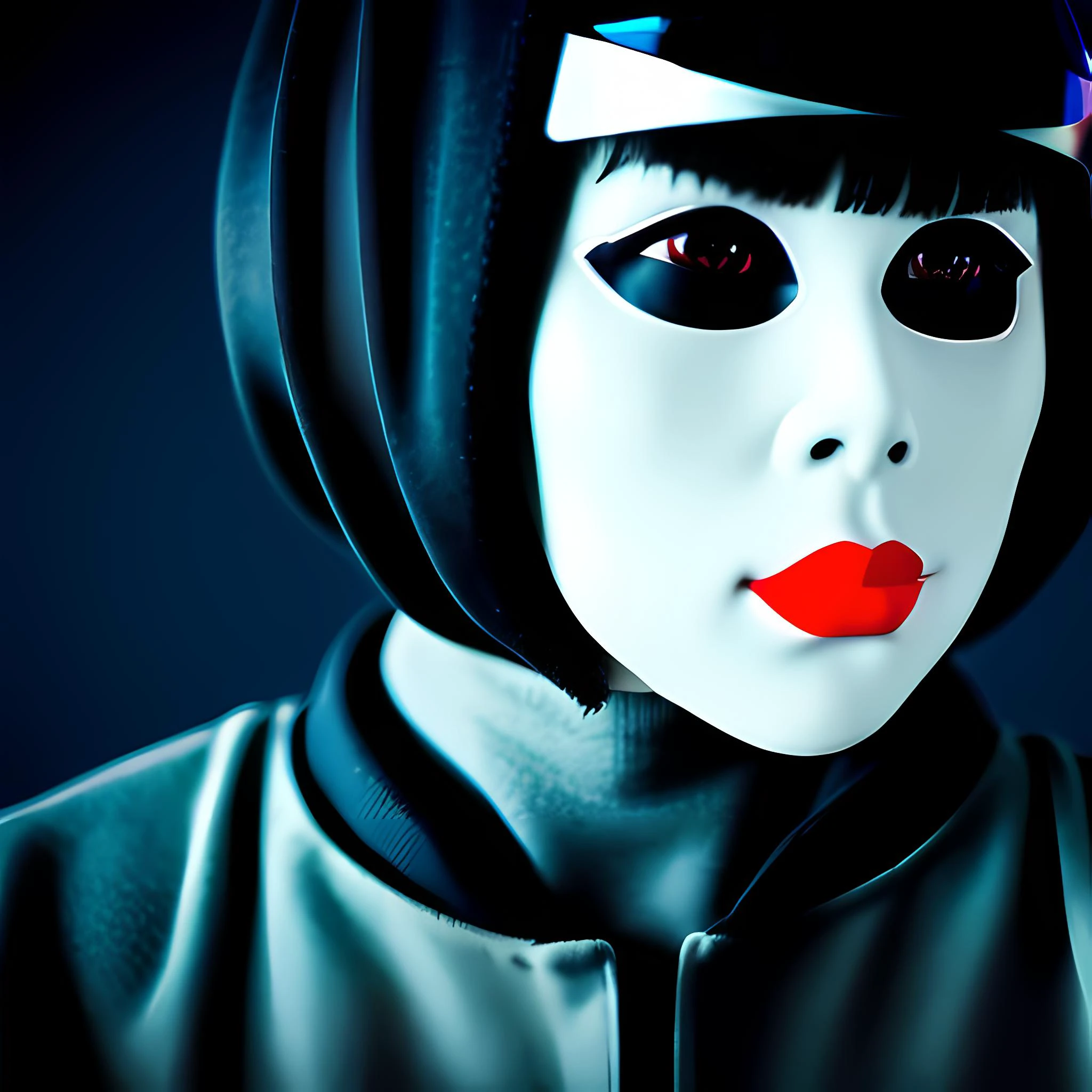 eiw3 as an robot, cyborg, cyberpunk