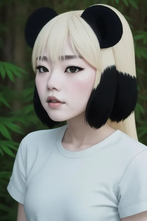 <lora:MeiMei_v10:0.77> mei-mei, black animal ears, blonde, panda-girl, green eyes
outdoors,, 8k, masterpiece, cinematic light, photorealistic, photo, professional photo, lightroom, natural, perfect, [oliver wetter|(kodak portra:0.08)|(leibovitz:0.6)], raw, intricate, high quality, mamiya, exposure blend, ((intricate details))