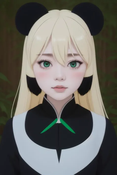 <lora:MeiMei_v10:0.77> mei-mei, black animal ears, blonde, panda-girl, green eyes
outdoors,, 8k, masterpiece, cinematic light, photorealistic, photo, professional photo,