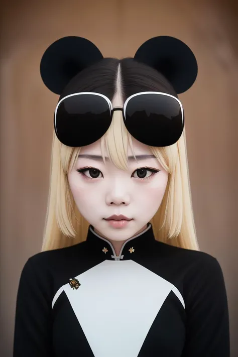 <lora:MeiMei_v10:0.77> mei-mei, black animal ears, blonde, panda-girl, green eyes
outdoors,, 8k, masterpiece, cinematic light, photorealistic, photo, professional photo, lightroom, natural, perfect, [oliver wetter|(kodak portra:0.08)|(leibovitz:0.6)], raw, intricate, high quality, mamiya, exposure blend, ((intricate details))