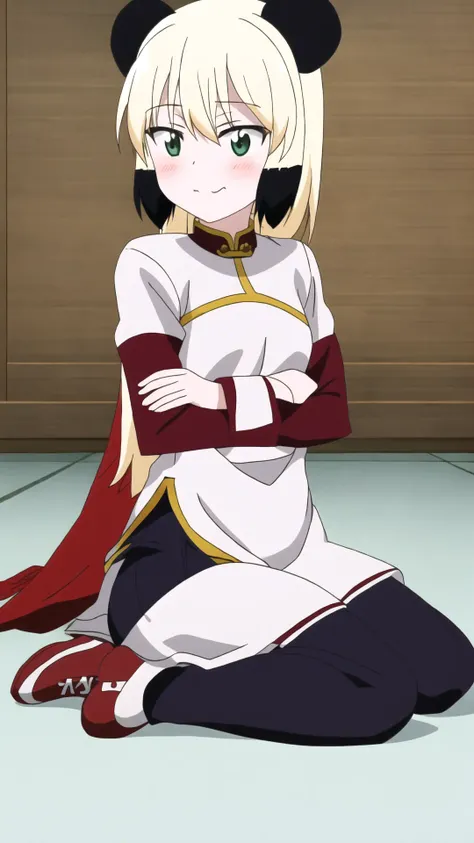 <lora:MeiMei_v10:0.8> mei-mei, black animal ears, sitting, wariza
anime screencap,, 8k, masterpiece, absurdres, anime, screencap,