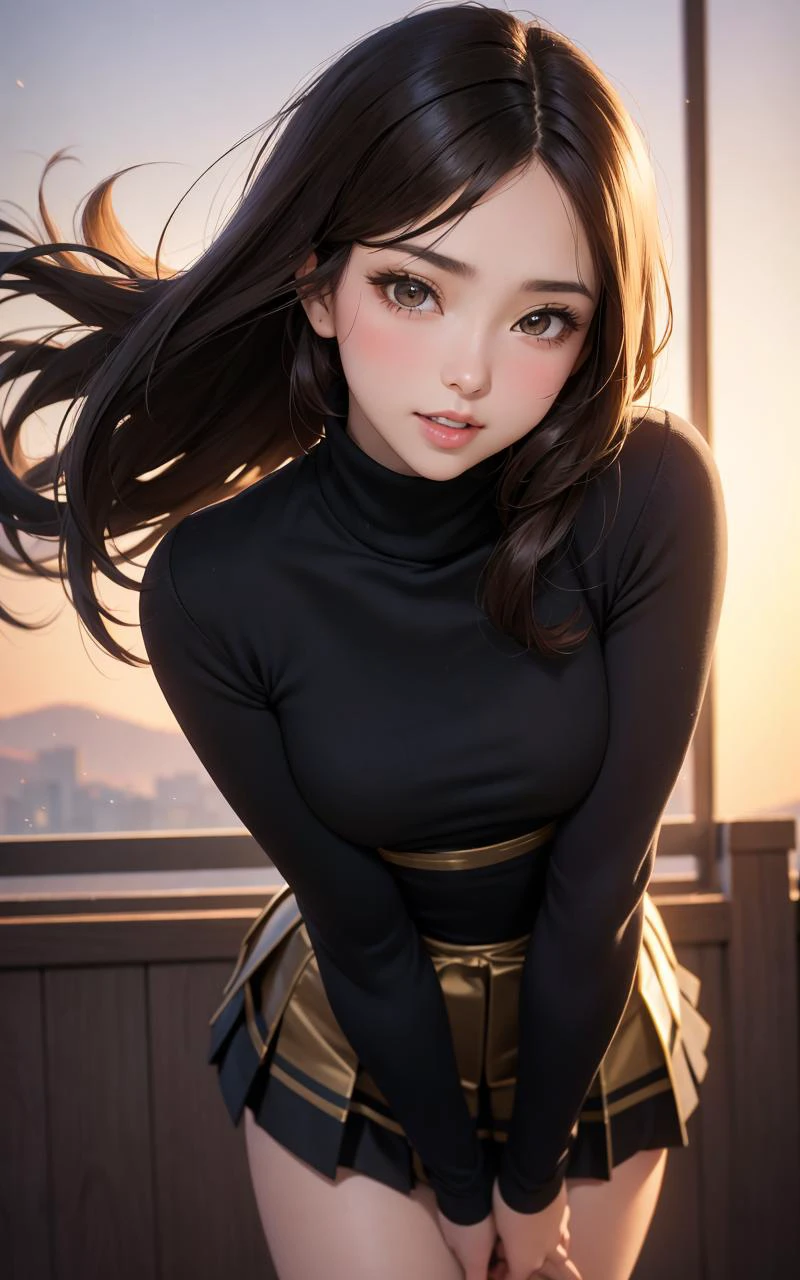 // Pose
Show from the hips to the shoulders,
When viewed from the front, the composition is symmetrical,
standing,
// Style
breasts, black shirt, beautiful detailed skin, (cute:1.2), (black hair), ((jpop idol)), (depth of field),soft light, Lens Glow,
// Features
looking at viewer,
gyaru,
(Drooping eyes:1.2),
straight teeth,smile,
floating hair, (brown hair:1.2),
brown eyes,
(narrow eyes:1.2),
// Character
movie scene, cinematic, full colors, 4k, 8k, 16k, RAW photo, masterpiece, professionally color graded, professional photography,
high school girl, hair up, consider,(blush,open mouth)1.3,soft clean focus, realistic lighting and shading, (an extremely delicate and beautiful art)1.3, elegant,active angle,dynamism pose,
// Quality
RAW photo, portrait, best quality, high res,
(1girl:1.3), (black hair:1.3), perfect hand, realistic face body, clear sky,
// Features
Japanese style costume girl,
// Background
(super detailed background, detail background: 1.3), bokeh, depth of field,
// Fashion
BREAK
portrait of a tall very busty beautiful women wearing skin tight full lacy net kurta shalwar ,perfect face,perfect eyes,studio photo,HD makeup,shimmery makeup,celebrity makeup,(( centered image)), Studio portrait,
long (waist-length:1.2) windblown hair, masterpiece, best quality, highres, 1girl, Korean German, looking at viewer:1.3, (smile:0.6), savannah, wearing ((skin tight turtleneck sweater and pleated skirt)), upper body shot, ,realistic, busty, sagging breasts:1.37, (small breasts:1.25), cute look, cute emotion, perfect human anatomy, cute smile, sunset, sunset, arms behind back, (leaning forward:1.3),blurry_light_background,
// RoLA
<lora:BlurryLight_v1:0.5>