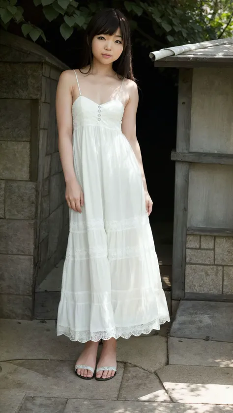 (ShinoAoi), (woman),
In this intimate everyday moment, our model is outdoors, enjoying a quiet morning in her backyard. She wears an (intricate patterned flowy sundress:1.2), the gentle breeze causing the fabric to sway delicately around her. With a cup of steaming tea in hand, she stands barefoot on the grass, appreciating the beauty of nature around her. The soft morning light paints a warm glow on her face, evoking a sense of tranquility and connection with the natural world. This serene moment captures the simplicity and joy of embracing the present moment. good hand,4k, high-res, masterpiece, best quality, head:1.3,((Hasselblad photography)), finely detailed skin, finely detailed textures, sharp focus, (cinematic lighting), collarbone, night, soft lighting, dynamic angle, [:(detailed face:1.2):0.2]