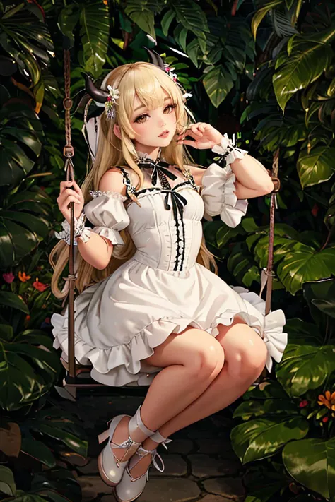 (Fairy Tale Atmosphere: 1.1), (Premium CG Illustration: 1.1), (Girl Upright: 1.1), (Maid Costume: 1.05), (Cat Ear Headgear: 1.1), (Headphones: 1.05), (Fluttering Ribbon: 1.1), (Beautiful Fairy: 1.1), (Holding a Kitten: 1.1), (Aurora + Forest: 1.3), (Blonde Girl with Long Hair: 1.2), (Pink Bubble: 1.1) Fine Appearance, HD, Coordinated Face, Evil Background, Clear Clothing,