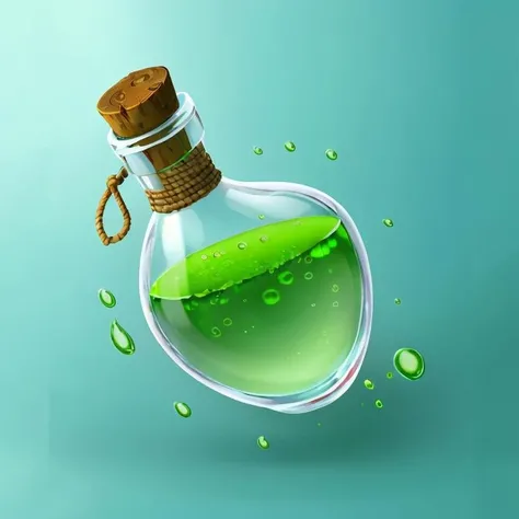 masterpiece, best quality,baoping,green water,glasses,simple background,  <lora:baoping_lora_v1.1:0.8>