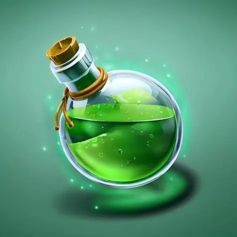 masterpiece, best quality, baoping,green water,(green leaves:0.6),Glass,black background, <lora:baoping_lora_v1.1:1>