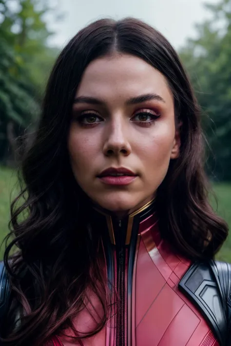 A stunning intricate full color portrait of gcy , dressed as jean gray from xmen, epic character composition, by ilya kuvshinov, alessio albi, nina masic, sharp focus, natural lighting, subsurface scattering, f2, 35mm,<lora:GraceCurrey-RealVision-V1.0:1>