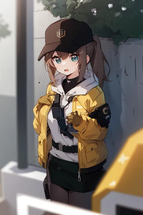 1girl,unparalleled masterpiece, mature female, ((thick thighs, huge chest, mature, adult))

girls'_frontline, dima_(girls'_frontline), aningay, 1girl, baseball_cap, black_headwear, blue_eyes, blush, brown_hair, cropped_legs, gloves, green_gloves, green_shirt, green_skirt, grey_pantyhose, hair_between_eyes, hat, jacket, long_hair, long_sleeves, looking_at_viewer, looking_back, open_mouth, pantyhose, shirt, skindentation, skirt, solo, sweat, yellow_jacket

 <lora:dimaGirlsFrontline_10:0.6>