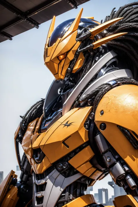 cgmech, dragon robot, upper body, ((masterpiece, best quality)), outdoors, epic background  <lora:cgmechmix_offset:1><lora:more_details:0.3>  <lora:dragonborn_offset:0.7>