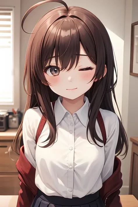masterpiece,best quality,upper body,1girl,collared_shirt and flared_skirt as material1,sepia,watercolor pencil \(medium\),afterimage,heart ahoge,small breasts,cross-eyed,eyes closed,first-person view
Negative prompt: (EasyNegative), (bad-hands-5), an6, verybadimagenegative_v1.3, (worst quality, low quality:1.2), (missing fingers, missing hands, missing legs:1.4) (extra limbs, extra fingers, extra hands, extra legs:1.4), (mutate fingers, mutated hands, mutated legs:1.4), (malformed hands, malformed fingers, malformed legs:1.4), (poorly drawn hands, poorly drawn face), (text, signature, watermark, username),nsfw,
Steps: 20, Sampler: DPM++ 2M Karras, CFG scale: 5, Seed: 2737474961, Size: 512x768,
