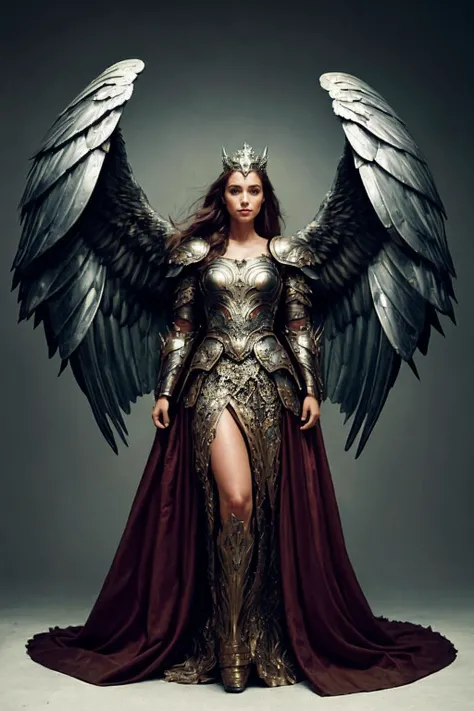 ((Masterpiece, best quality,edgQuality)),smile--,standing,posing for a picture
edgWalkure, long hair, dress, wings, armor, helmet, head wings, shoulder armor, feathered wings, pauldrons, angel wings, mountain, armored dress, valkyrie
<lora:edgWalkureRedTeam:0.8>