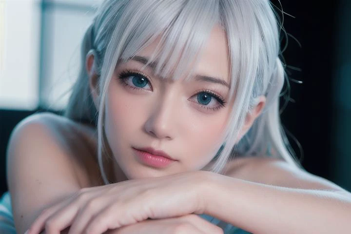 (8k, RAW photo, best quality, masterpiece:1.2),(realistic, photo-realistic:1.37), neon light, 2girl, full body portrait, extremely beautiful face, medium_breast, put down hands, random focal length, Random hairstyle, Random hair color, Random expression, random pose, small eyes, tin_white Ao Dai, Bungalow, french polynesia bora bora , <lora:dreamyGirlsFace_dreamyFace:0.6> <lora:saikaKawakita_saikaV30:0.3>