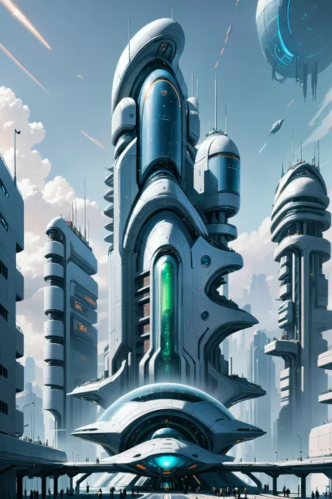 (1girl:-1), amazing scifi megacity outside of time