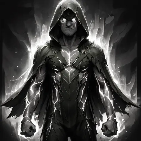 score_9, score_8_up, score_7_up,
ShatteredCloth,solo,Shaggy Rogers,monochrome,greyscale,male focus,hood,cape,black background,facing viewer,cloak,clenched hands,huge muscle mass,grumpy face,buffed,strong,glowing eyes,Shaggy Rogers face,strong aura around body,hood up,arms at sides,hooded cloak,dark cloak,shattered effect on clothes,100% power level,ultra instinct,
<lora:ShatteredClothPony:0.6>, <lora:Shaggy_Rogers3:0.8> , <lora:add-detail-xl:1>