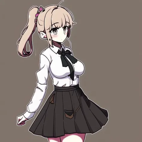 8 years old girl, ultra detailed 8k cg, (masterpiece, best quality, ultra-detailed, highres:1.2), cinematic, cgi, photorealistic, 1girl, pretty, (loli), blush, natural skin texture, beautiful eyes, intricate eyes, heavy eye makeup, beautiful, (masterpiece:1.2), (best quality:1.2), perfect eyes, perfect face, perfect lighting, 1girl, solo, (young woman), large breasts, female, white background , blonde hair, low twintail hair, purple eyes, full body, young woman, shiny skin, skimpy, nsfw, ( Expressionless),( perfect naked body:1.4), beautiful, (masterpiece:1.2), (best quality:1.2), perfect eyes, perfect face, perfect lighting,, (masterpiece, best quality), intricate details, 8k, artstation, wallpaper, official art, splash art, sharp focus, Ankha (Animal Crossing), Ankha, dress shirt,bangle,ankle lace-up,skirt,expression chart, smug,standing, white, background