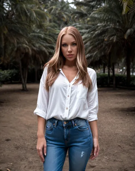 cinematic photo realistic,  <lora:quiron_JuliaTaylor_v1_Lora:0.87> JuliaTaylorQuiron woman, . 35mm photograph, film, bokeh, professional, 4k, highly detailed, realistic,  a woman Ultimate Frisbee wearing Tunic blouse and Boyfriend jeans: Relaxed, loose-fitting jeans with a slouchy, casual look.,