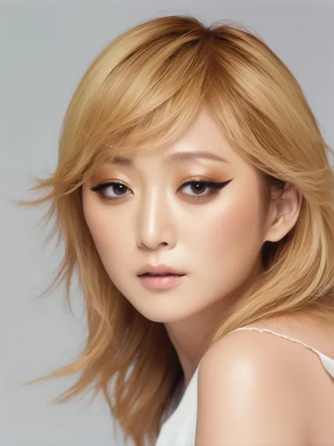 AyumiHamasaki, neutral expression